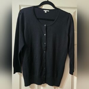 Halogen Black Cardigan, Size L